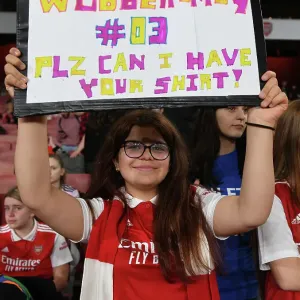 Young Arsenal Fans Excitement: Arsenal Women vs FC Zurich, UEFA Women's Champions League at Emirates Stadium Young Arsenal Fans Excitement: Arsenal Women vs FC Zurich, UEFA Women's Champions League at Emirates Stadium