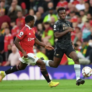 Young Stars Clash: Nketiah vs Malacia in Manchester United vs Arsenal Premier League Showdown (2022-23) Young Stars Clash: Nketiah vs Malacia in Manchester United vs Arsenal Premier League Showdown (2022-23)