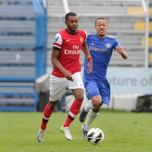 Zak Ansah (Arsenal) Lewis Baker (Chelsea). Arsenal 3: 4 Chelsea. NextGen Series 1 / 2 Final