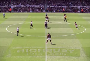 Highbury Stadium Prints: The 1913 - 2006 pitch marckings. Arsenal 2: 0 Newcastle United
