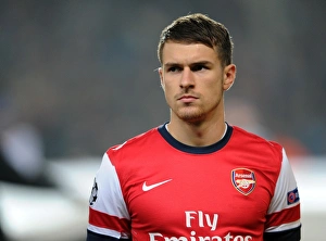 Aaron Ramsey in Action: Arsenal FC vs. FC Schalke 04, UEFA Champions League, 2012