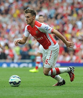 Arsenal V Manchester City 2014-15 Prints: Aaron Ramsey: In Action for Arsenal Against Manchester City, Premier League 2014-15