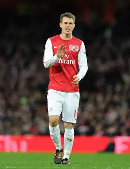 Arsenal V Queens Park Rangers 2011-12 Prints: Aaron Ramsey: In Action for Arsenal Against Queens Park Rangers (2011-12)