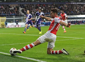 Anderlecht V Arsenal 2014-15 Prints: Aaron Ramsey in Action: Arsenal vs. RSC Anderlecht, UEFA Champions League 2014-15