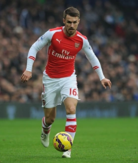 Aaron Ramsey in Action: Arsenal vs. West Bromwich Albion, Premier League 2014/15