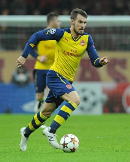 Galatasaray V Arsenal 2014/15 Prints: Aaron Ramsey in Action: Arsenal vs. Galatasaray, UEFA Champions League, Istanbul, 2014