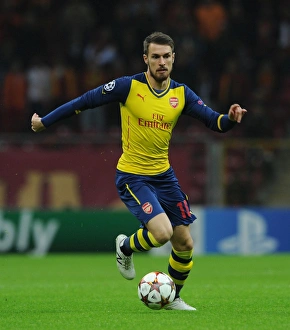 Aaron Ramsey in Action: Arsenal vs. Galatasaray, UEFA Champions League, Istanbul, 2014