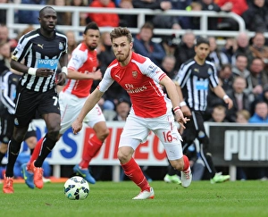 Newcastle United V Arseal 2014/15 Prints: Aaron Ramsey in Action: Arsenal vs. Newcastle United, Premier League 2014/15