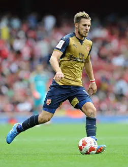 Aaron Ramsey in Action: Arsenal vs. Olympique Lyonnais, Emirates Cup 2015/16