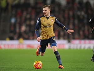 Aaron Ramsey in Action: Arsenal vs. Stoke City, Premier League 2015-16
