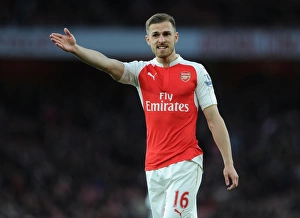 Arsenal V West Bromwich Albion 2015-16 Prints: Aaron Ramsey in Action: Arsenal vs. West Bromwich Albion (2015-16)