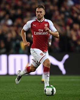 Sydney Western Wanderers V Arsenal 2017-18 Prints: Aaron Ramsey in Action: Arsenal vs. Western Sydney Wanderers, Sydney 2017