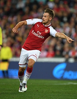 Sydney Western Wanderers V Arsenal 2017-18 Prints: Aaron Ramsey in Action: Arsenal vs. Western Sydney Wanderers, Sydney 2017