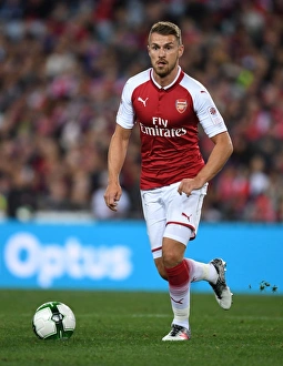 Sydney Western Wanderers V Arsenal 2017-18 Prints: Aaron Ramsey in Action: Arsenal vs. Western Sydney Wanderers (2017-18)