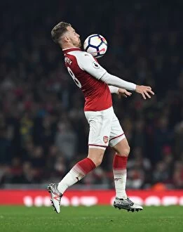 Arsenal v West Bromwich Albion 2017-18 Collection: Aaron Ramsey in Action: Arsenal vs. West Bromwich Albion, Premier League 2017-18