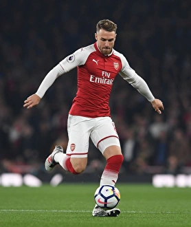 Aaron Ramsey in Action: Arsenal vs. West Bromwich Albion, Premier League 2017-18