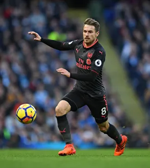 Aaron Ramsey in Action: Arsenal vs. Manchester City, Premier League 2017-18