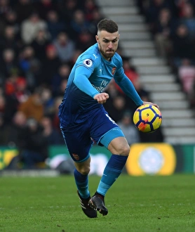 AFC Bournemouth V Arsenal 2017-18 Prints: Aaron Ramsey in Action: Arsenal vs. AFC Bournemouth, Premier League 2017-18