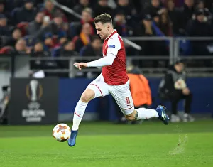 CSKA Moscow V Arsenal 2017-18 Prints: Aaron Ramsey in Action: Arsenal vs