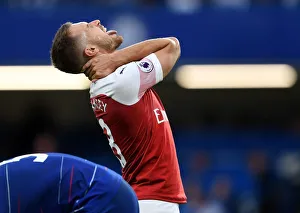 Chelsea V Arsenal 2018-19 Prints: Aaron Ramsey in Action: Arsenal vs. Chelsea, Premier League 2018-19