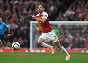Arsenal V Everton 2018-19 Prints: Aaron Ramsey in Action: Arsenal vs. Everton, Premier League 2018-19
