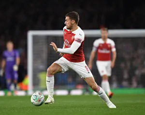 Arsenal V Brentford - Carabao Cup 2018-19 Prints: Aaron Ramsey in Action: Arsenal vs. Brentford, Carabao Cup 2018-19