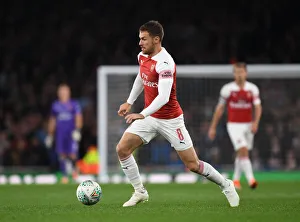 Arsenal V Brentford - Carabao Cup 2018-19 Prints: Aaron Ramsey in Action: Arsenal vs. Brentford, Carabao Cup 2018-19