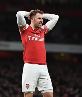 Arsenal V Tottenham Hotspur Carabao Cup 2018-19 Prints: Aaron Ramsey in Action: Arsenal vs. Tottenham Hotspur, Carabao Cup Quarterfinals