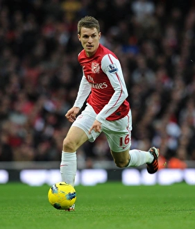 Arsenal V Queens Park Rangers 2011-12 Prints: Aaron Ramsey in Action: Arsenal vs. Queens Park Rangers, Premier League (2011-12)