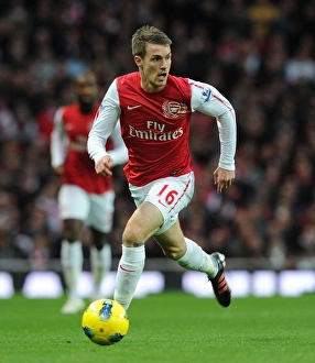 Arsenal V Queens Park Rangers 2011-12 Prints: Aaron Ramsey in Action: Arsenal vs. Queens Park Rangers (2011-12)