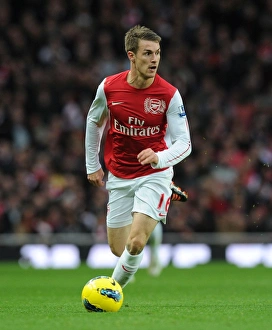 Arsenal V Queens Park Rangers 2011-12 Prints: Aaron Ramsey in Action: Arsenal vs. Queens Park Rangers (2011-12)