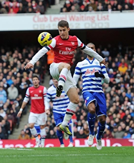 Arsenal V Queens Park Rangers 2012-13 Prints: Aaron Ramsey in Action: Arsenal vs. Queens Park Rangers, Premier League 2012-13
