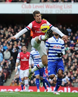Arsenal V Queens Park Rangers 2012-13 Prints: Aaron Ramsey in Action: Arsenal vs. Queens Park Rangers, Premier League 2012-13
