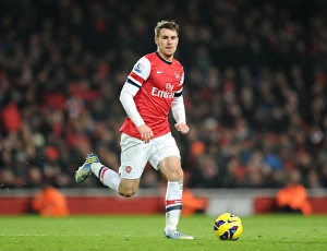 Arsenal V West Ham United 2012-13 Prints: Aaron Ramsey in Action: Arsenal vs. West Ham United, Premier League 2012-13