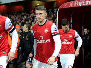 Arsenal V Liverpool 2012-13 Prints: Aaron Ramsey in Action: Arsenal vs. Liverpool, Premier League 2012-13