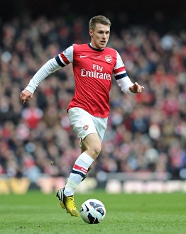 Arsenal V Reading 2012-13 Prints: Aaron Ramsey in Action: Arsenal vs. Reading, Premier League 2012-13