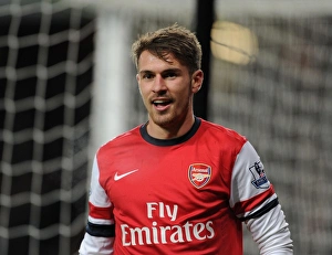 Arsenal V Hull City 2013-14 Prints: Aaron Ramsey in Action: Arsenal vs. Hull City, Premier League 2013-14