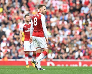 Aaron Ramsey in Action: Arsenal vs AFC Bournemouth, Premier League 2017-18