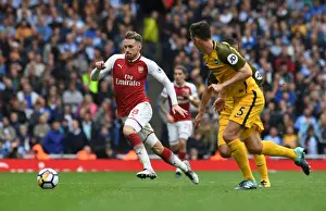 Aaron Ramsey in Action: Arsenal vs Brighton & Hove Albion, Premier League 2017-18