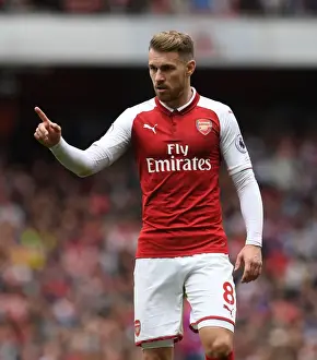 Aaron Ramsey in Action: Arsenal vs Brighton & Hove Albion, Premier League 2017-18