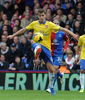 Crystal Palace V Arsenal 2013-14 Prints: Aaron Ramsey in Action: Arsenal vs Crystal Palace, Premier League 2013-14