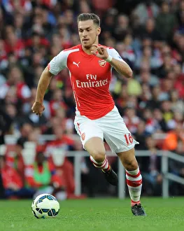 Arsenal V Hull City 2014-15 Prints: Aaron Ramsey in Action: Arsenal vs Hull City, Premier League 2014-15