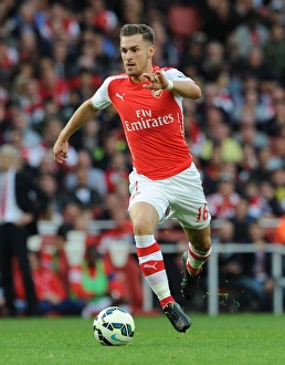 Arsenal V Hull City 2014-15 Prints: Aaron Ramsey in Action: Arsenal vs Hull City, Premier League 2014-15