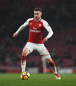 Arsenal V Manchester City 2017-18 Prints: Aaron Ramsey in Action: Arsenal vs Manchester City, Premier League 2017-18