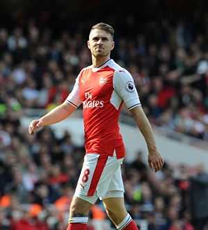 Arsenal V Manchester United 2016-17 Prints: Aaron Ramsey in Action: Arsenal vs Manchester United, Premier League 2016-17