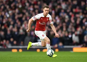 Arsenal V Manchester United 2018-19 Prints: Aaron Ramsey in Action: Arsenal vs Manchester United, Premier League 2018-19