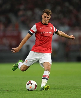 Nagoya Grampus V Arsenal 2013-14 Prints: Aaron Ramsey in Action: Arsenal vs Nagoya Grampus, 2013 (Japan)