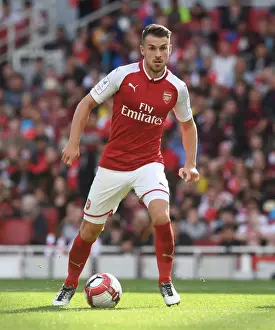 Arsenal V Seville - Emirates Cup 2017-18 Prints: Aaron Ramsey in Action: Arsenal vs Sevilla - Emirates Cup 2017-18