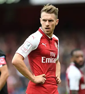 Aaron Ramsey in Action: Arsenal vs Sevilla FC - Emirates Cup 2017-18