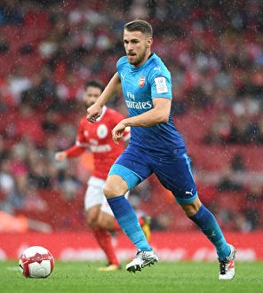 Aaron Ramsey in Action: Arsenal vs SL Benfica, Emirates Cup 2017-18